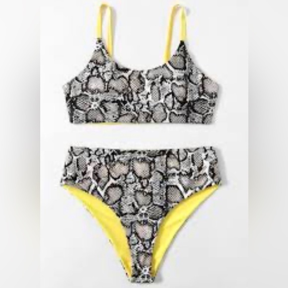 Plus Snakeskin Bikini Swimsuit size:2X - Picture 1 of 8